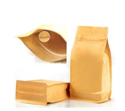 Customize Printing aluminum foil stand up snack food kraft zipper paper bag for plum nuts
