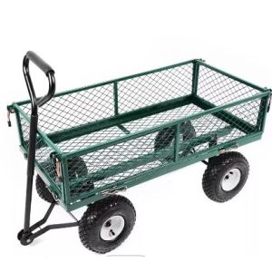 86*46*85 Four Wheel Cart Wagon Mesh Structure for Convenient Hauling and