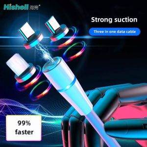 China Multiscene Lightning Magnetic Mobile Charging Cable PVC Material on sale