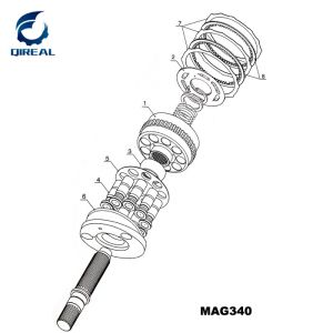 Mx150/Mx173/Mx500 Mag150/Mag170 Lzv30/Lzv120 Lvwo60 TM40vd Travel Motor
