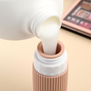 Apricot Silicone Travel Toiletry Bottles Refillable Leak Proof 2oz