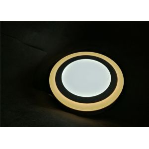 Quality IP40 16 Watt Led Surface Panel Light Residential Two Colour Round SMD 2835 AC for sale