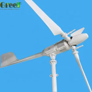 Up Wind Yawing Pitch Control Wind Turbine With Three Phase Permanent AC Magnet
