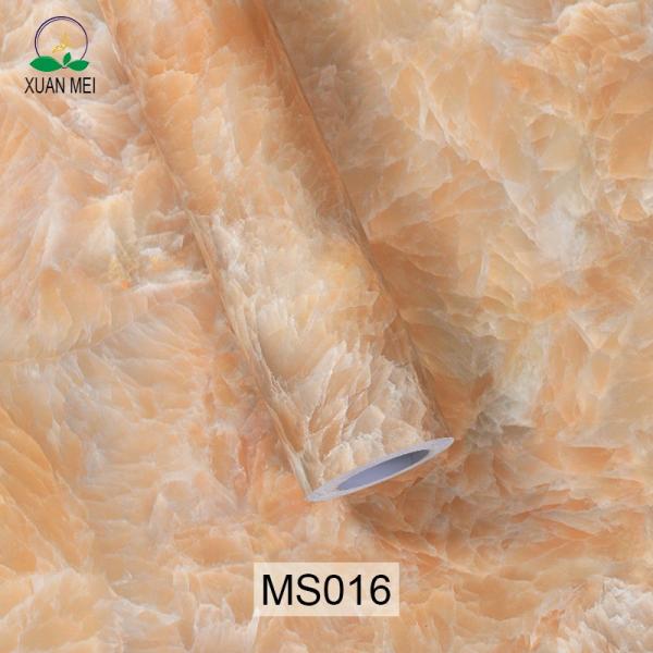 1.22m or 0.61m Width Size High Glossy Marbling PVC Wallpaper Adhesive Wall Stickers for Bathroom and Kitchen Marble Wallpaper