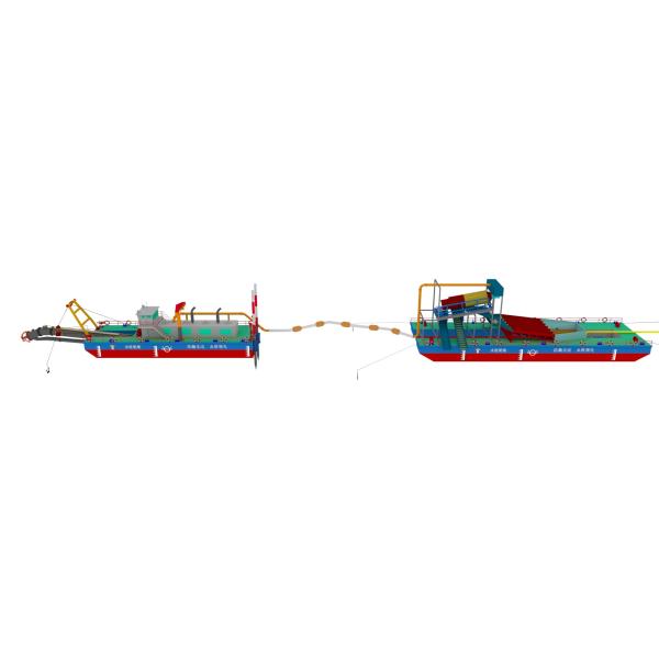 Diesel Engine Dredger with Rotating Cutter Head Mobility Self-propelled Or Towed