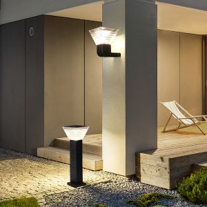 Exterior Modern Waterproof Solar Wall Light Hotel Garden Led Ip65 Solar Wall