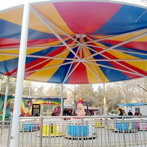 9 Cups Spinning Teacups Ride With Hello Kitty Adjustable Speed