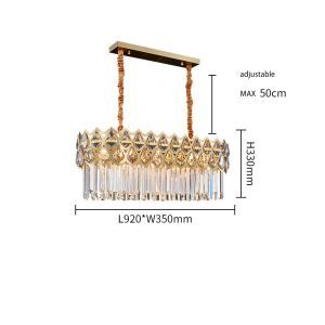 Chandelier Modern K9 Crystal Raindrop Chandelier Lighting hanging LED Ceiling