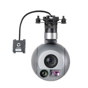 30x EO+IR AI Object tracking gimbal camera LRF With GPS Coordinate Resolving