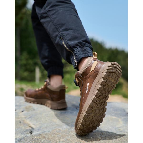 Men's Safety Shoes Kevlar Midsole Work Boots With Steel Toe And Rubber Sole