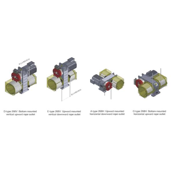 700 - 1150kg Positive Drive Traction Machine For Passenger Lift Parts