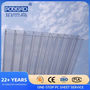 Transparent Policarbonato Polycarbonate Multiwall Roofing Sheet 25mm For