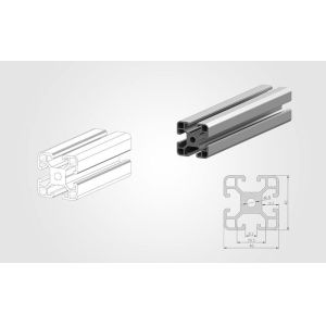 Lightweight Aluminum T Slot Profile Extrusion 40x40 6063 ODM
