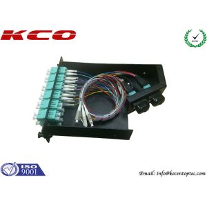 MPO MTP Cassette Modular For Optical Fiber Patch Panel MPO-24*LC OM3 Duplex