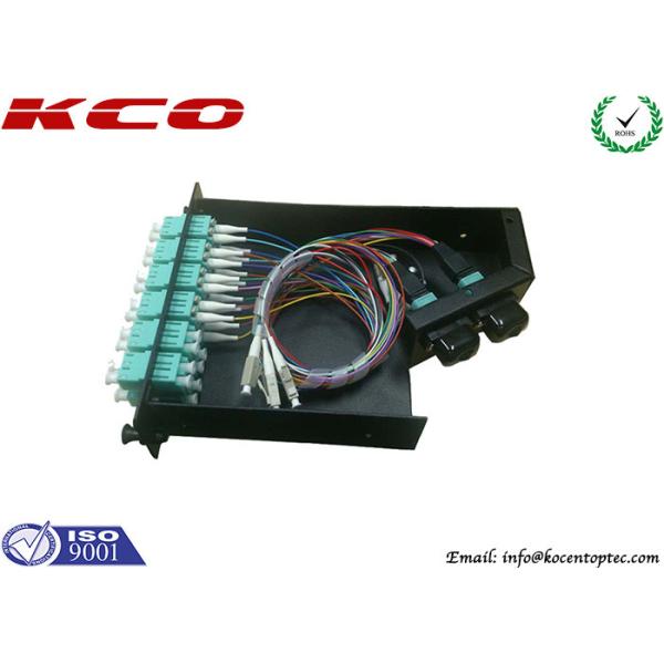 MPO MTP Cassette Modular For Optical Fiber Patch Panel MPO-24*LC OM3 Duplex