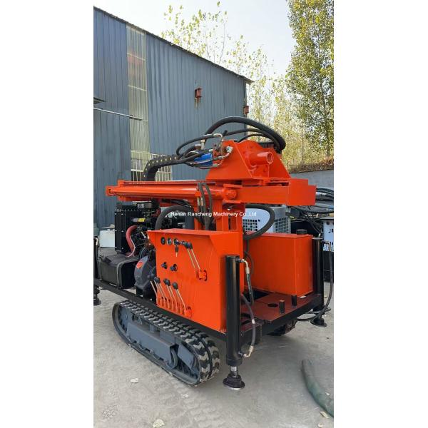 Max Depth 200m RCS200C Rubber Crawler Small Water Well Drilling Rig Machine
