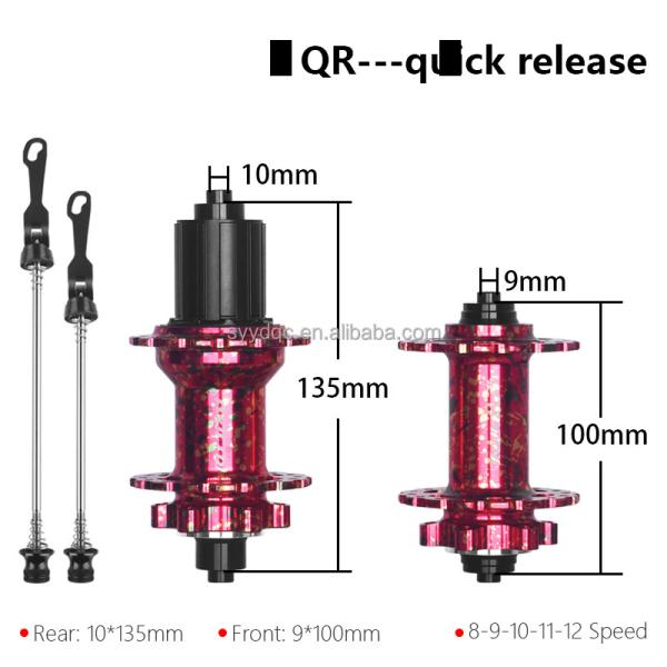 180 Rings Bicycle Hubs 32 Hole Mountain Bike Wheel Hub Steel Spoke Quick Release For Front Rear