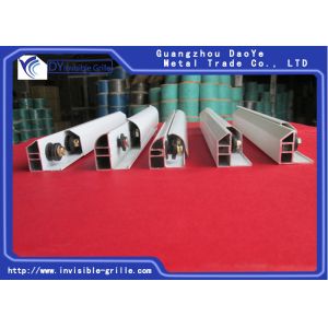 Invisible Grilles Aluminium Window Track , Anti Rust Aluminium Track Rail