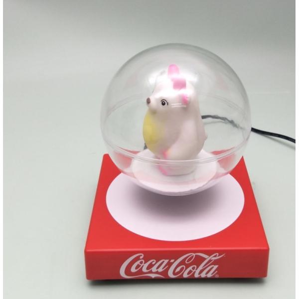 hotsale magnetic levitation bottom ornament toys bear display ,levitating transparent ball stand