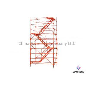 Spray Painted Scaffold Stair Tower Φ 48mm Diameter For Bridges Construction