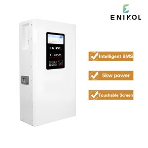 48V Solar Lithium Iron Phosphate Battery 100AH With LCD Display Touchable Screen