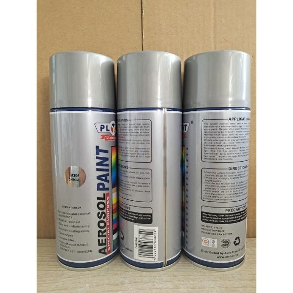 Buy Acrylic Liquid Chrome Aerosol Spray Paint Solvent Based Metal Finish at wholesale prices