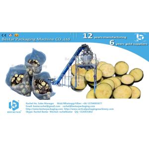 Fresh salad sliced carrot pouch packaging machine with labeling