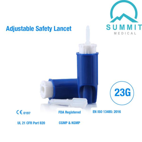 Buy Adjustable Safety Lancet 23G Similar to Roche Accu-Chek Safe-T-Pro Plus Lancet at wholesale prices