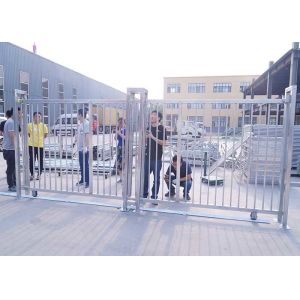 H2.5m Powder Coated Sliding Door Garden Metal Fencing