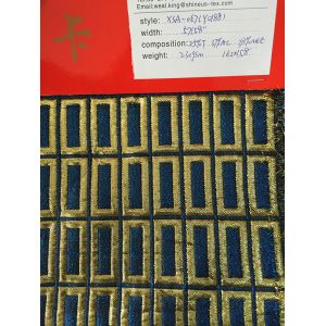 Quality Jacquard woven fabric with metallic for sale