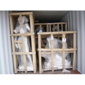 White marble Carving sculpture packages and loading pictures