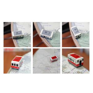 New creative gift product moving bus alarm clock