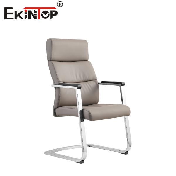 Buy Versatile Leather Adjustable Height Office Chair With Chrome Metal Base at wholesale prices