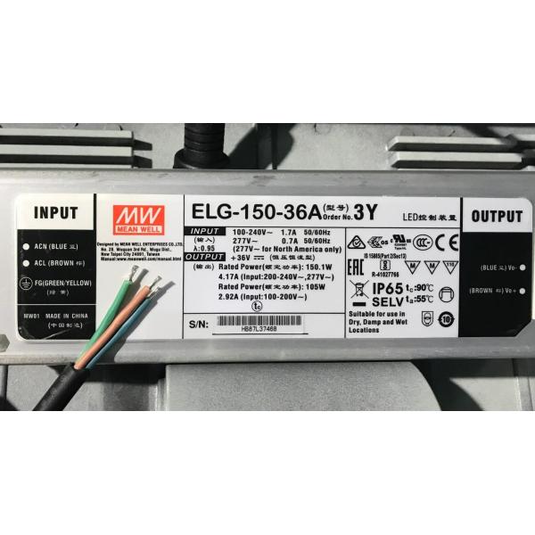 Ip65 Retrofit 150 W Led Canopy Lights Gas Station 160lm/w With Luxeon 5050 Led