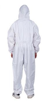 Buy White Disposable Coveralls Clothing Comfortable Anti Droplet Transmission at wholesale prices