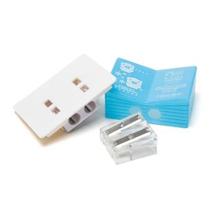 Fixed Screw Anti Swallow Cartoon Pencil Sharpener Book Shape