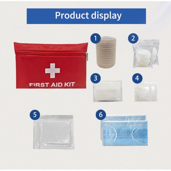 First Aid Training Kit with Emergency Medical Supplies Including Triangular Bandage and CPR Accessory Accessories
