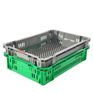 Vegetable PP Mesh Stackable Plastic Box for Logistics and Plastic Container