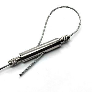 Nickel Paint Brass Looping Gripper Adjustable Aircraft Cable Hanging Kit