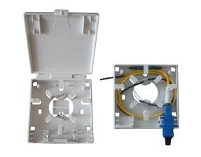 Socket Fiber Optic Termination Box 86×86×27 Mm For FTTH / FTTO / FTTD