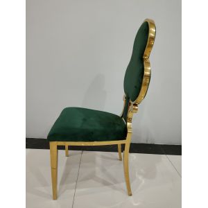 Flannel 108cm 47.5cm Stainless Steel Dining Chair