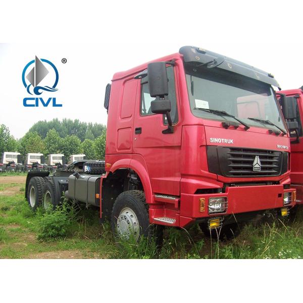 6x6 Tractor Prime Mover Truck , Tractor Head Truck Color Customization