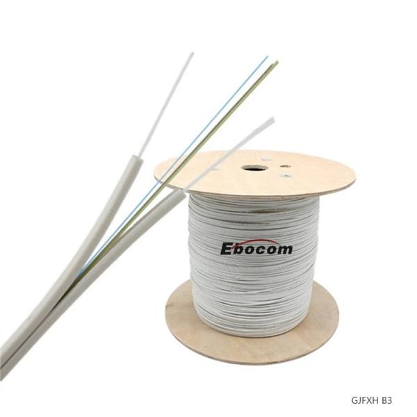 GJXH/GJFXH FTTH drop cable 2 core G657A SM indoor FRP strengh member black LSZH networking wire