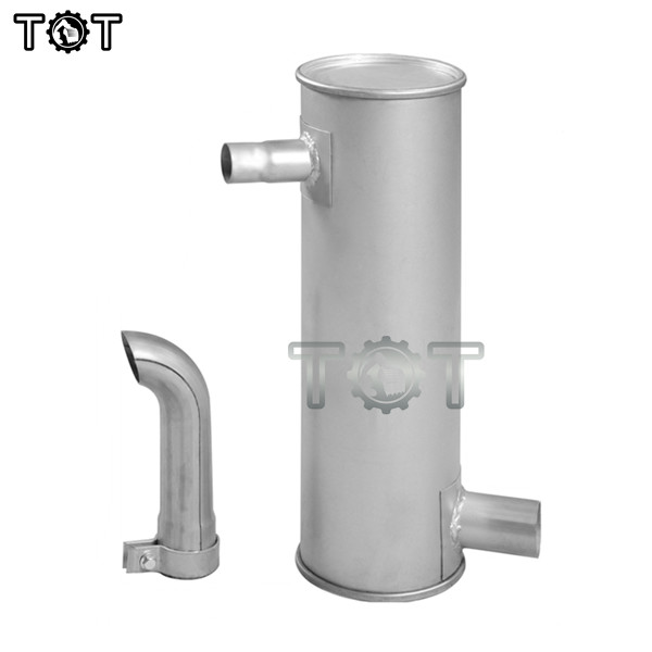 Buy Double Thicken E307 E70B 4D32 Excavator Muffler erpillar Exhaust Parts at wholesale prices