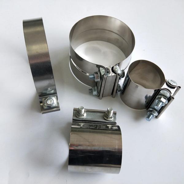 Auto Part Split Pipe Clamp Stainless Steel Lap Joint Exhaust Band Clamp