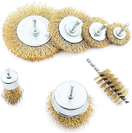 Buy Polishing Wire Brush Set 7 Piece With Clamping Shaft 6Mm at wholesale prices