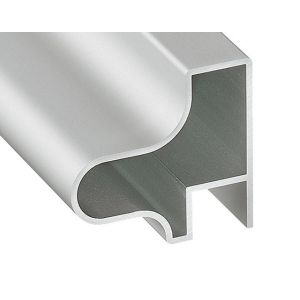 Polished 6063 T5 6m Side Frame Wardrobe Aluminium Profile