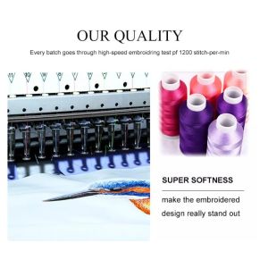 4000m Computer Polyester Embroidery Thread in Different Colors for Embroidery