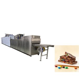 PLC Control Two Depositors Chocolate Moulding Machine 100kg/hour