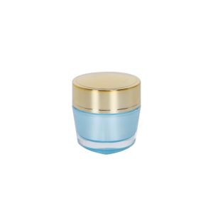 Elegant Empty 15g 50g Cosmetic Cream Jars Acrylic Round Packaging